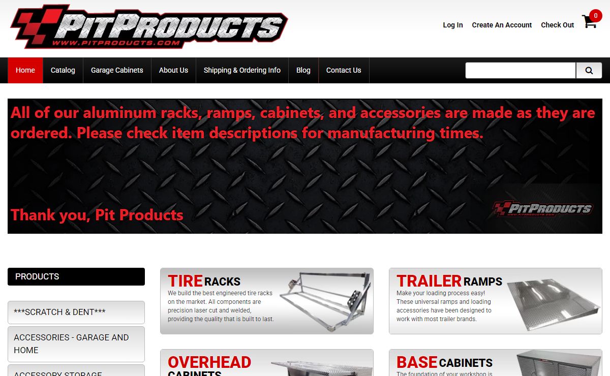 Pit Products | Aluminum Trailer Cabinets, Storage & Accessories by Pit Products
