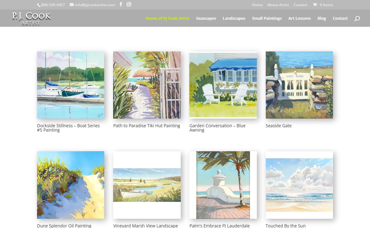 Home of PJ Cook Artist - PJ Cook Gallery of Original Fine Art
