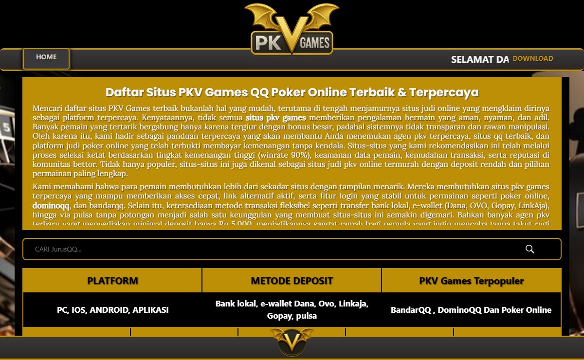 Daftar Situs PKV Games QQ Poker Online Terbaik & Terpercaya