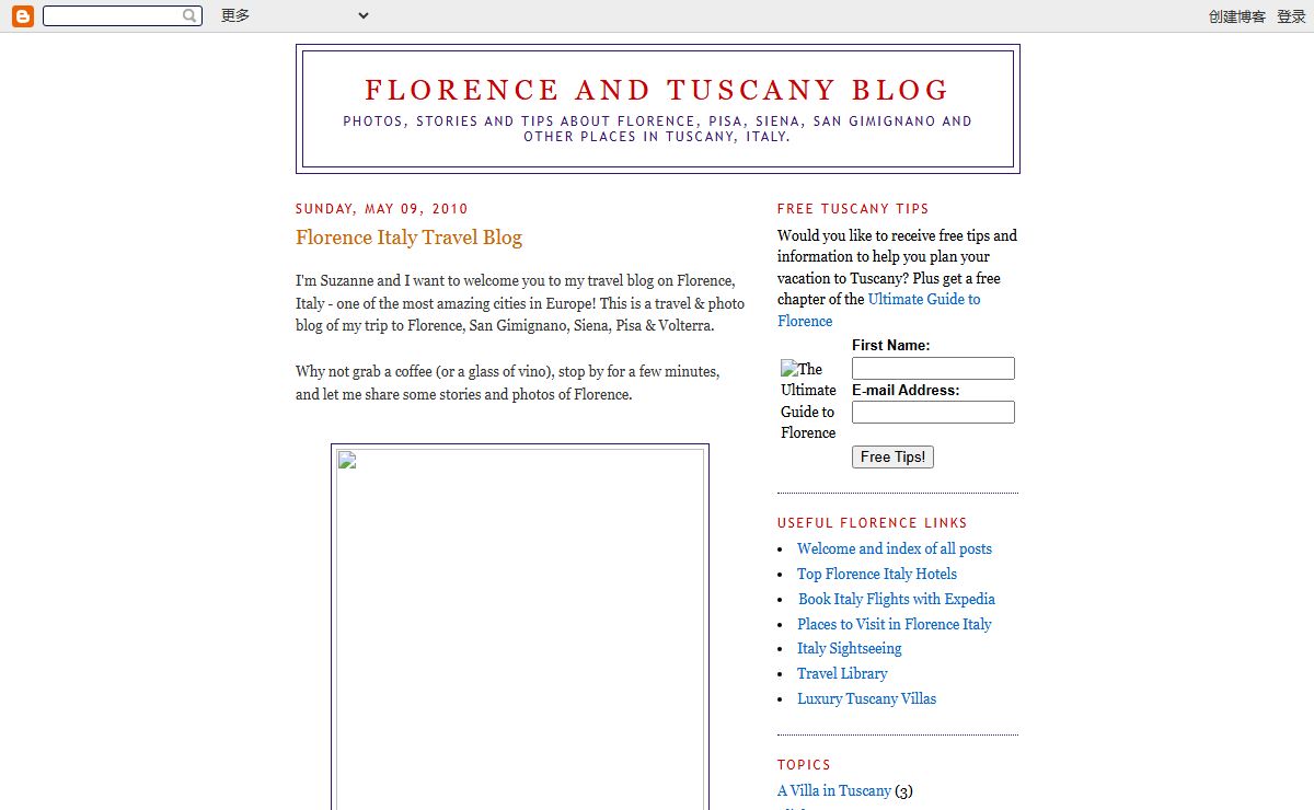 Florence and Tuscany Blog
