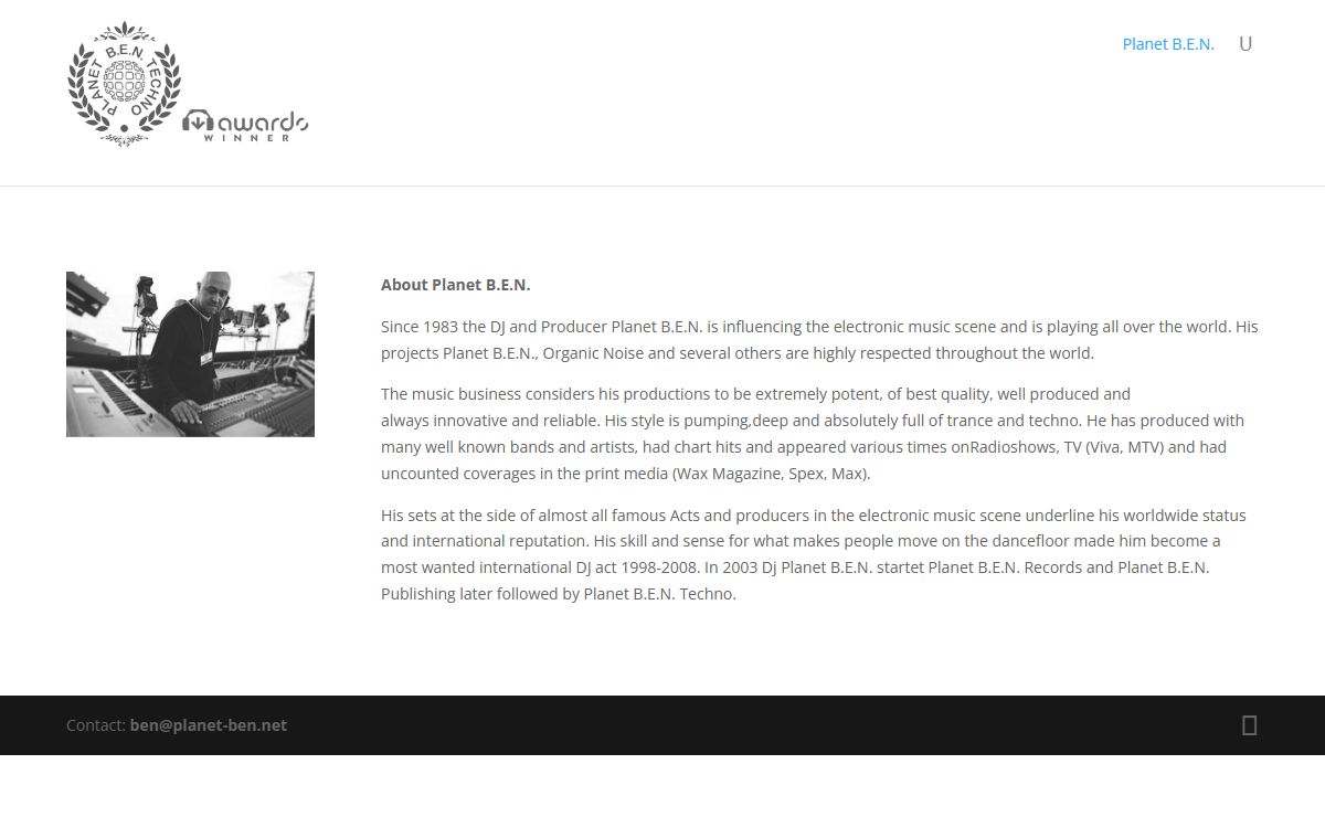 Planet B.E.N. / Record Label and Publishing