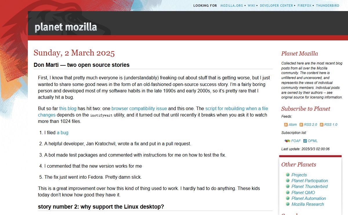 Planet Mozilla