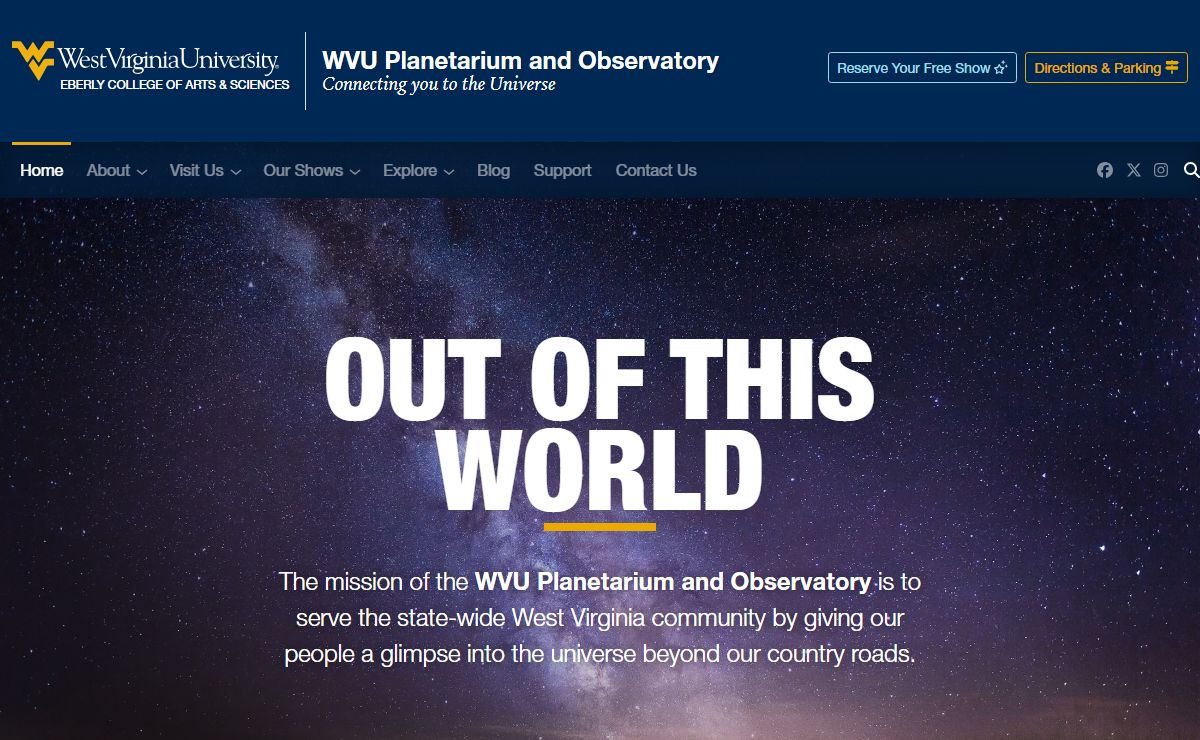 WVU Planetarium and Observatory at West Virginia University