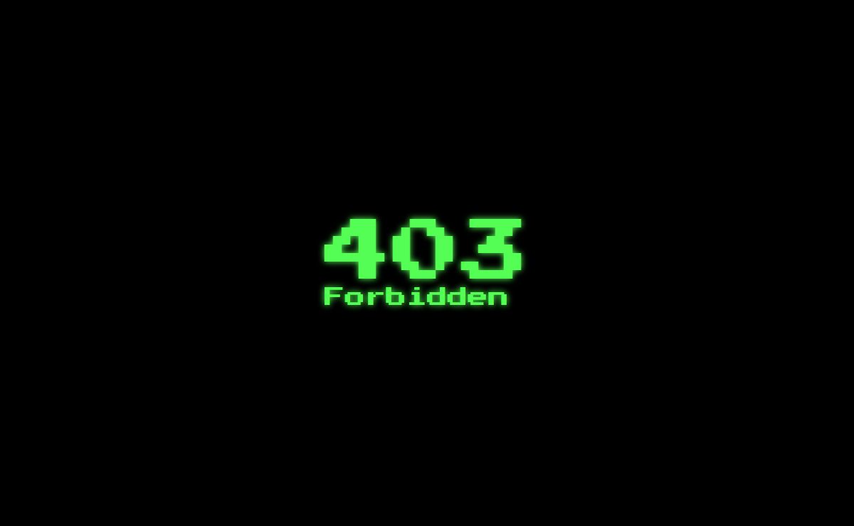403 Forbidden