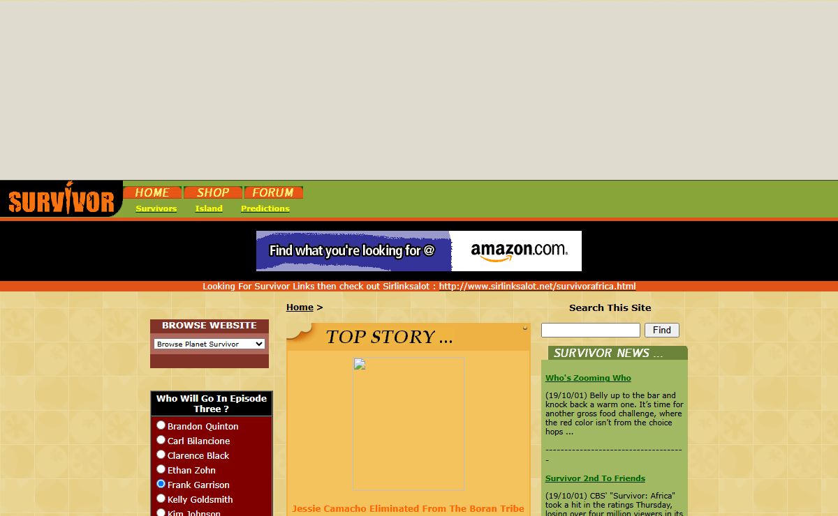 Survivor World - Contains all the latest news and information