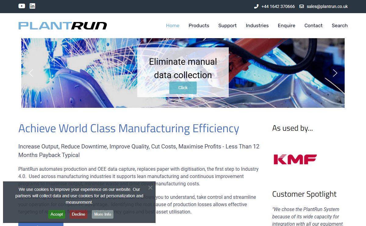 OEE, Machine Downtime & Manufacturing Information Systems