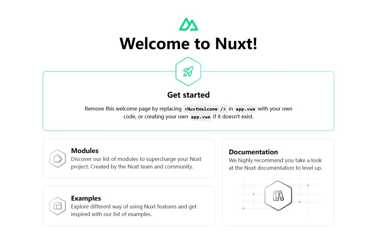 Welcome to Nuxt!