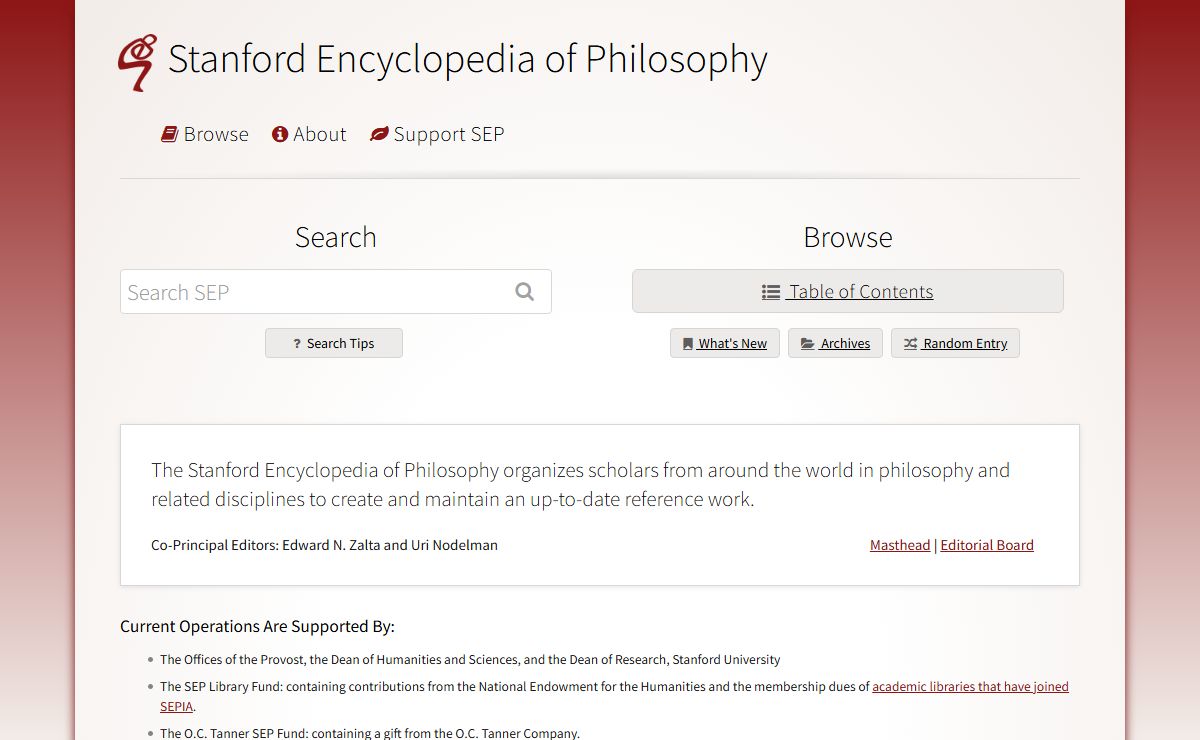 Stanford Encyclopedia of Philosophy