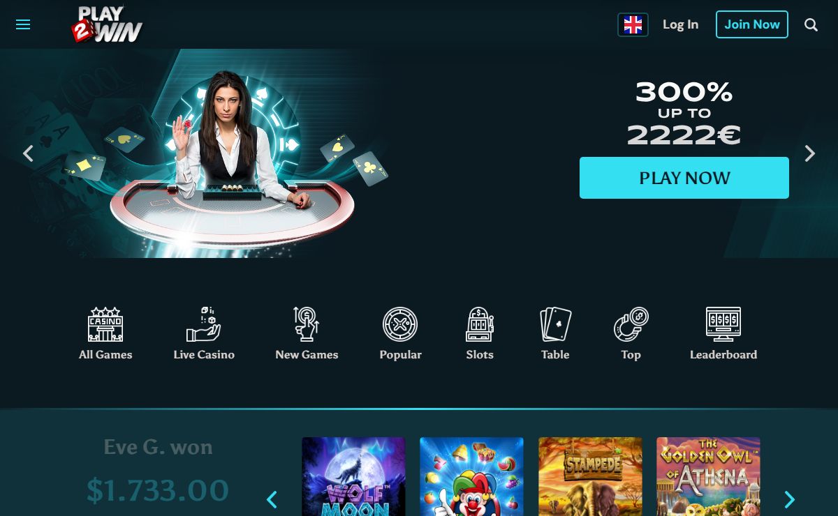 Play2Win – Play and enjoy the best online casino games