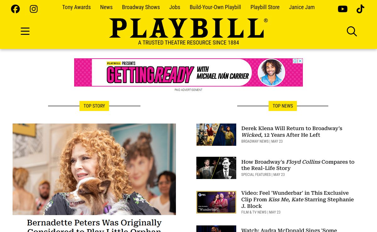 Playbill: Broadway, Off-Broadway, London News, Listings and Tickets