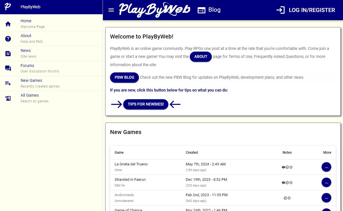 PlayByWeb