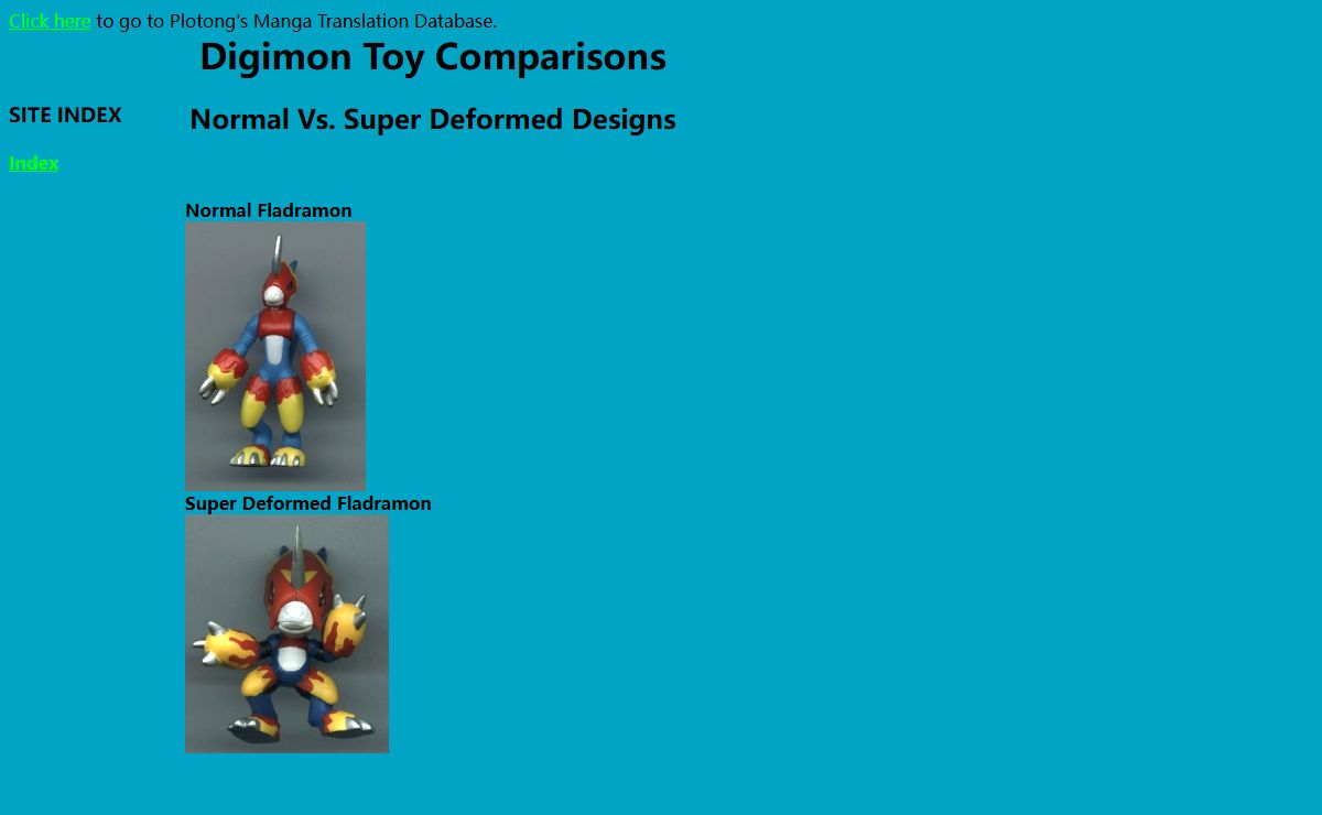 Digimon Toy Comparisons