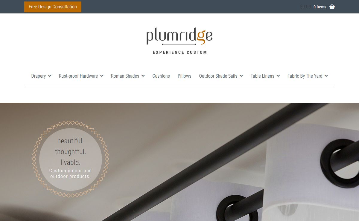 Custom-Made Drapery & Hardware Company | Shades | Plumridge