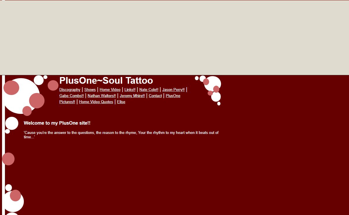 PlusOne~Soul Tattoo