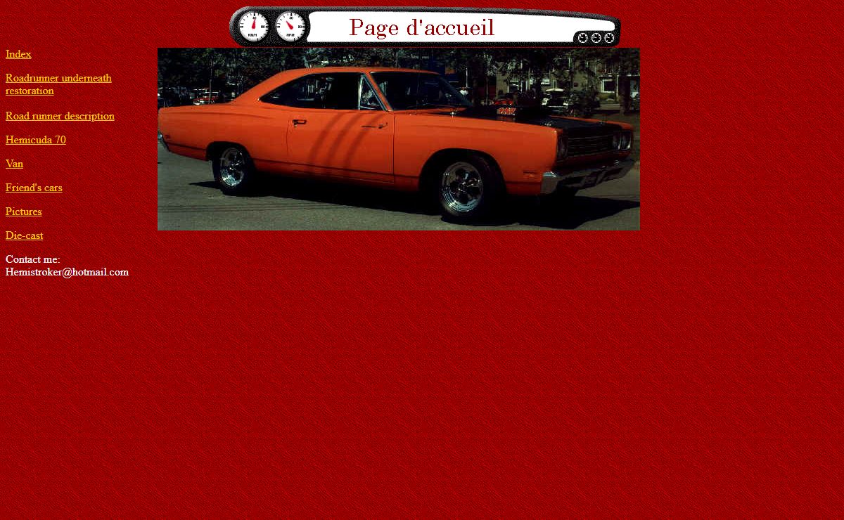 Page d'accueil