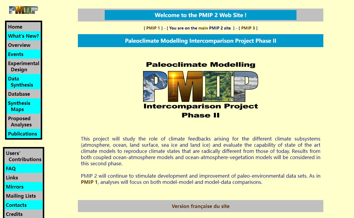 PMIP 2 Project Home Page