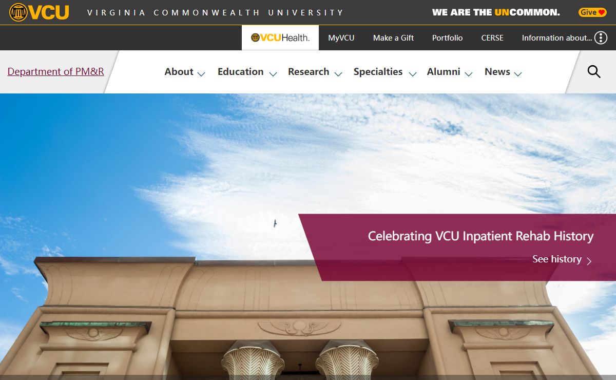 Department of Physical Medicine & Rehabilitation - VCU School of Medicine
