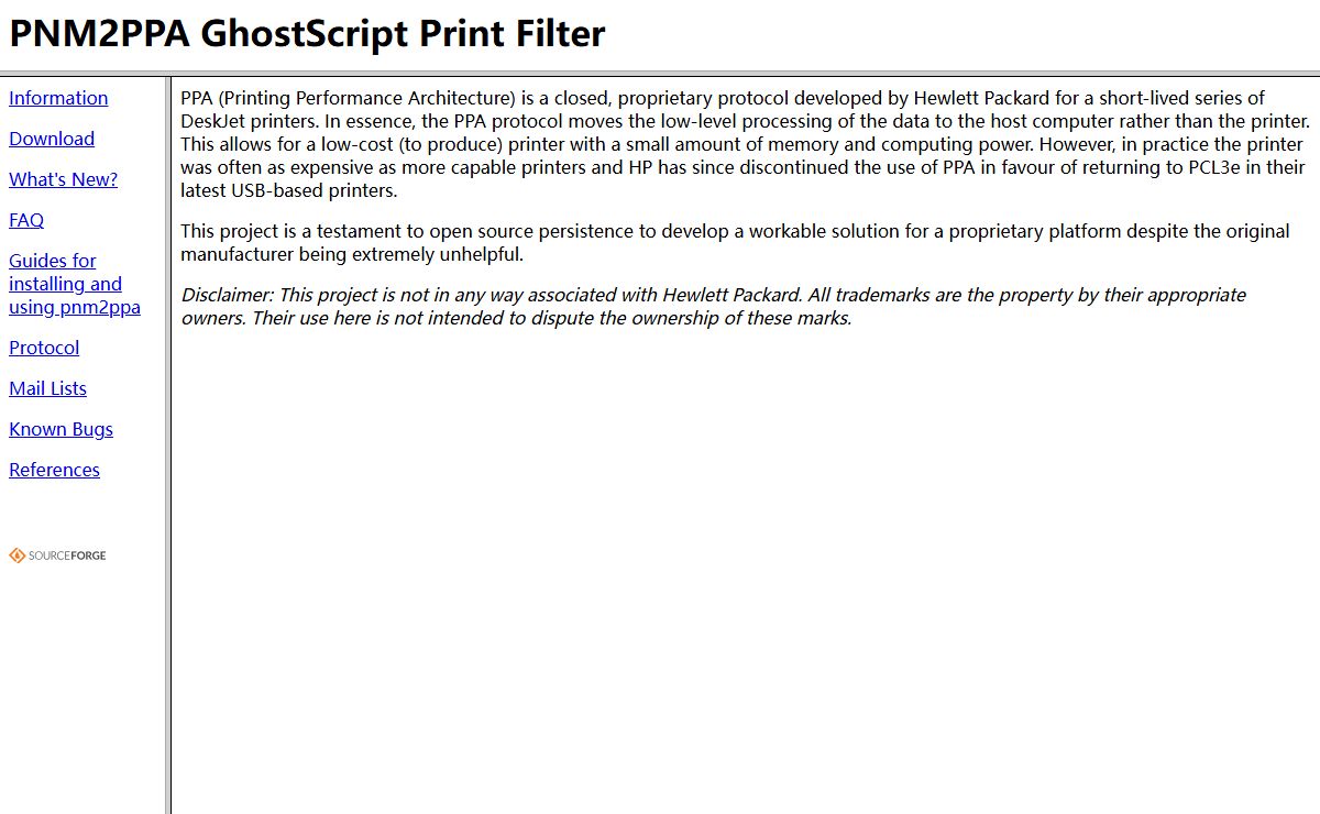 pnm2ppa - GhostScript Print Filter