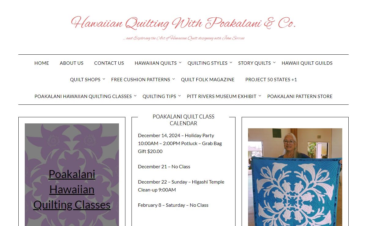 Hawaiian Quilting With Poakalani & Co. – … and Exploring the Art of Hawaiian Quilt designing with John Serrao