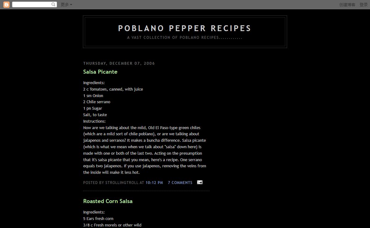 Poblano Pepper Recipes