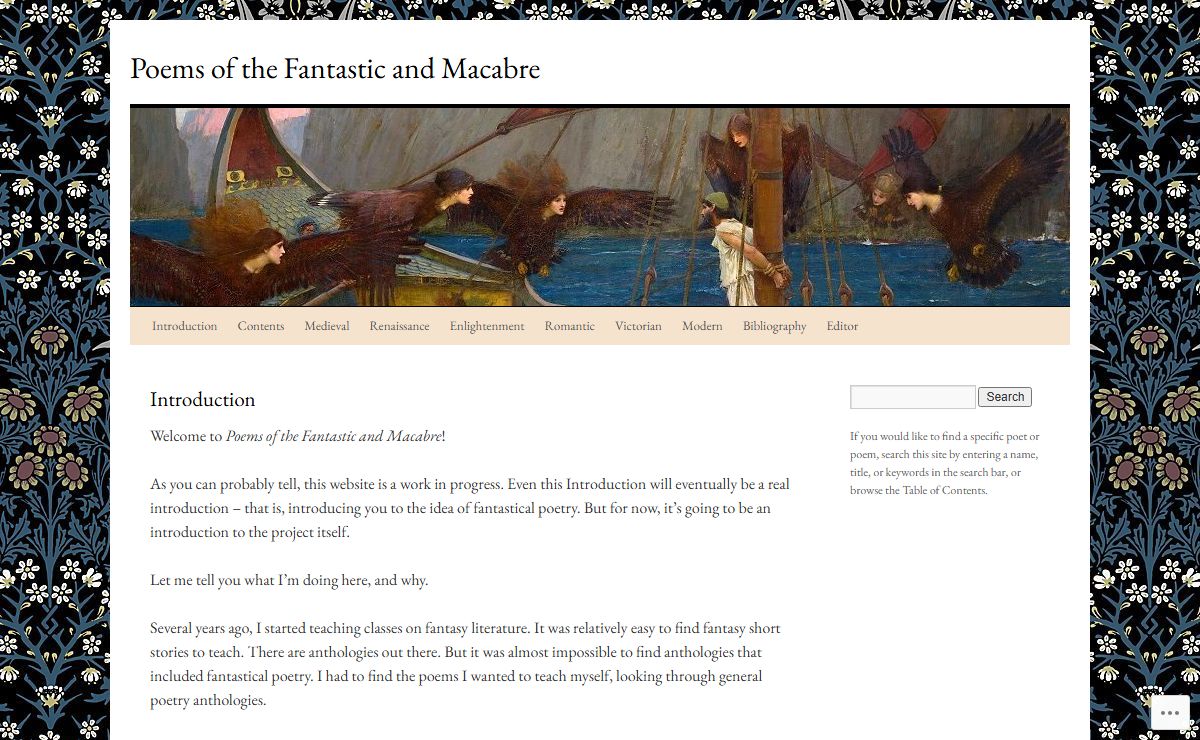 Poems of the Fantastic and Macabre