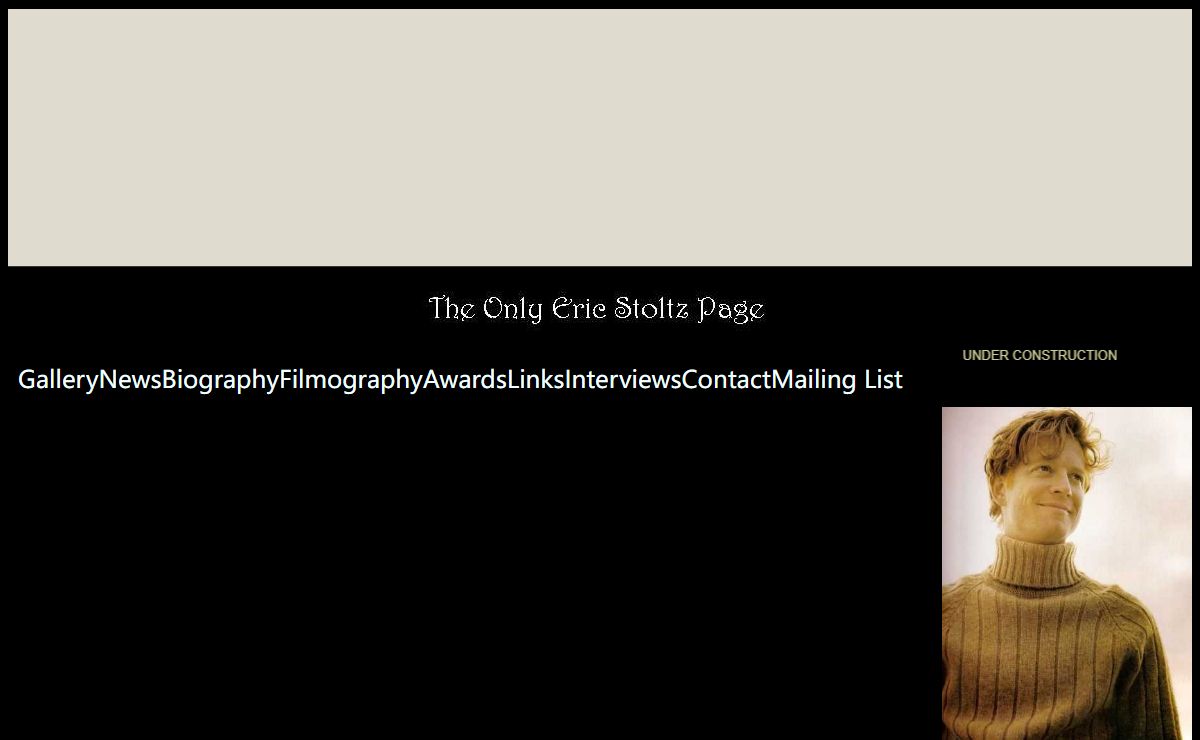 The Only Eric Stoltz Page