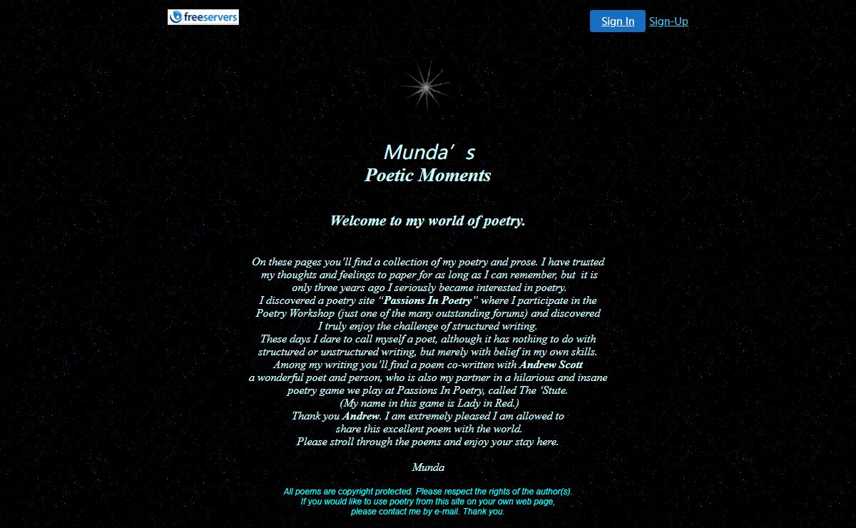 Munda's Poetic Moments