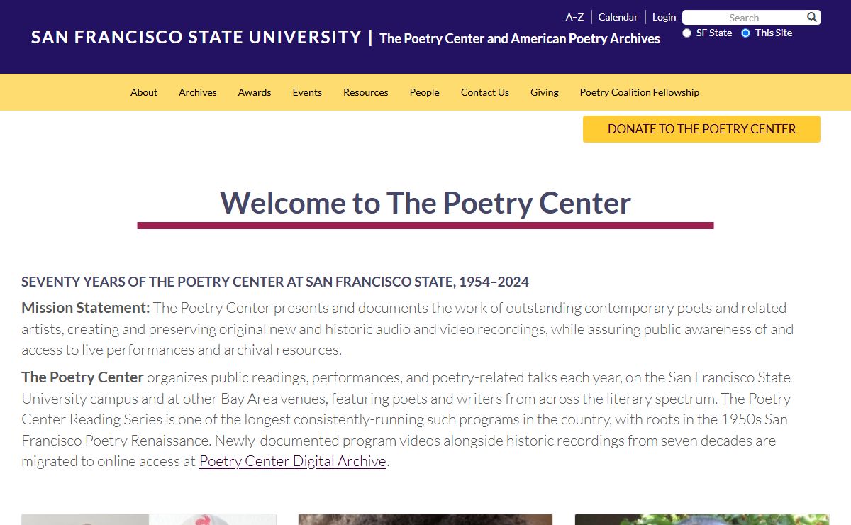 The Poetry Center | College of Liberal & Creative Arts