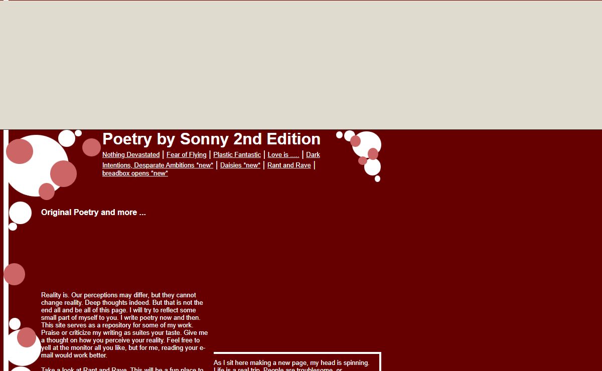 Poetry by Sonny 2nd Edition