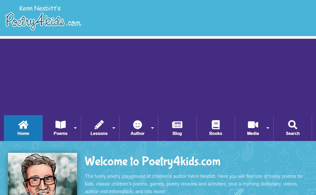 Kenn Nesbitt's Poetry4kids.com – Funny poems for children