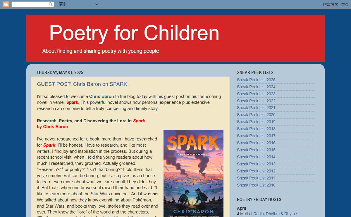     Poetry for Children