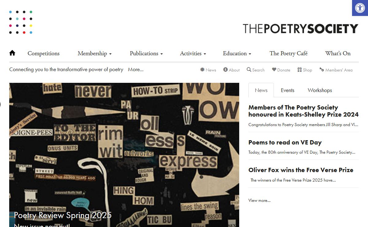 The Poetry Society – Connecting you to the transformative power of poetry