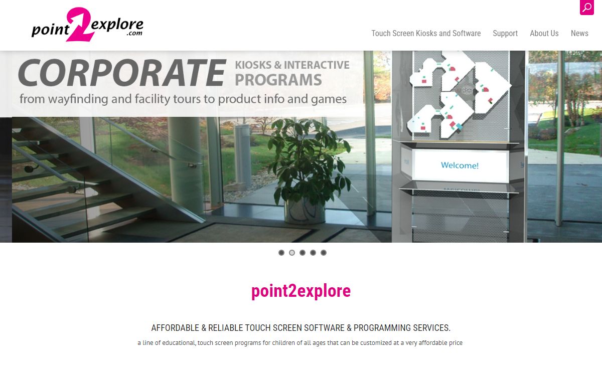 Touch Screen Kiosk Software and Interactive Programs - point2explore > Home