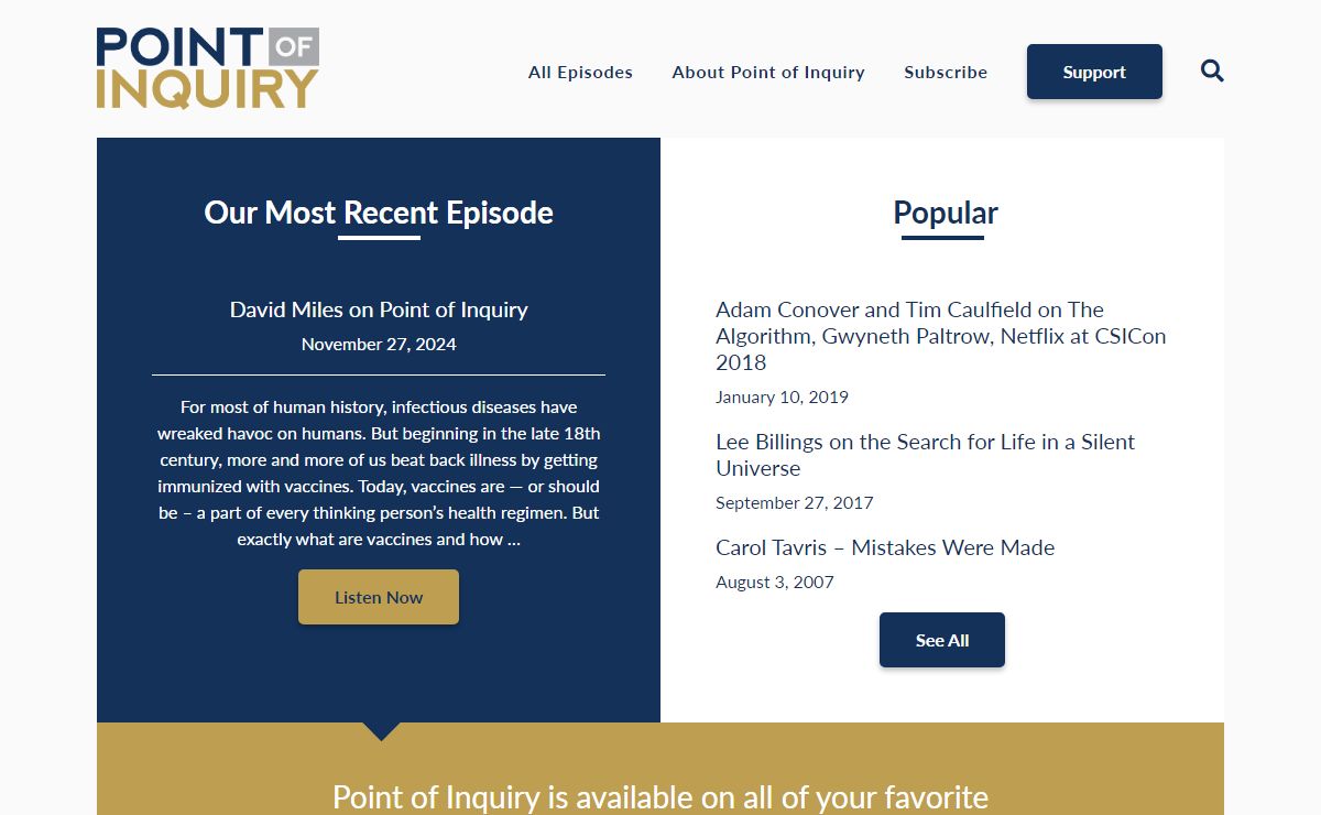 Point of Inquiry Podcast