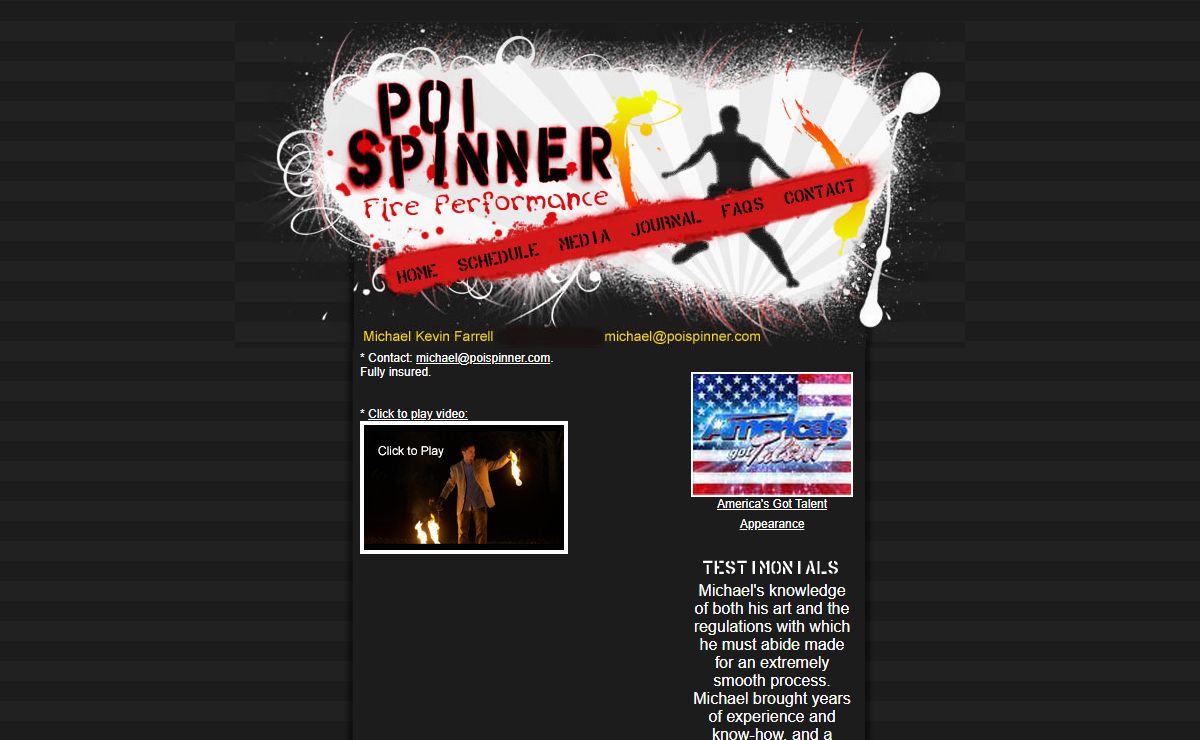 FIRE Poi Spinner :: Michael Farrell :: Boston, Mass. based Fire & Glow Performer