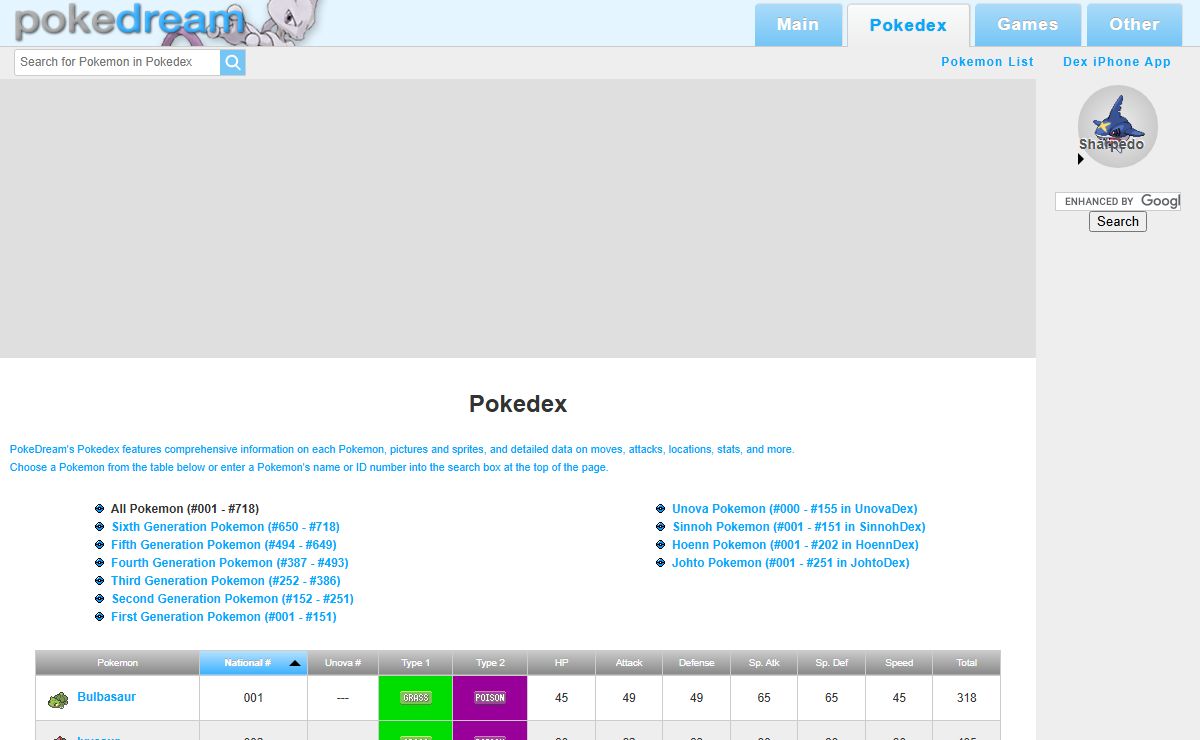 Pokedex - PokeDream