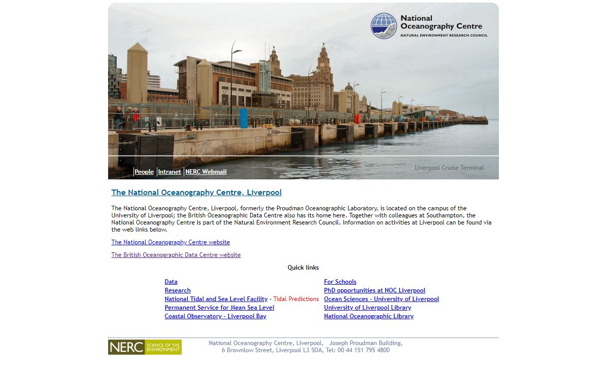 National Oceanography Centre, Liverpool - Home