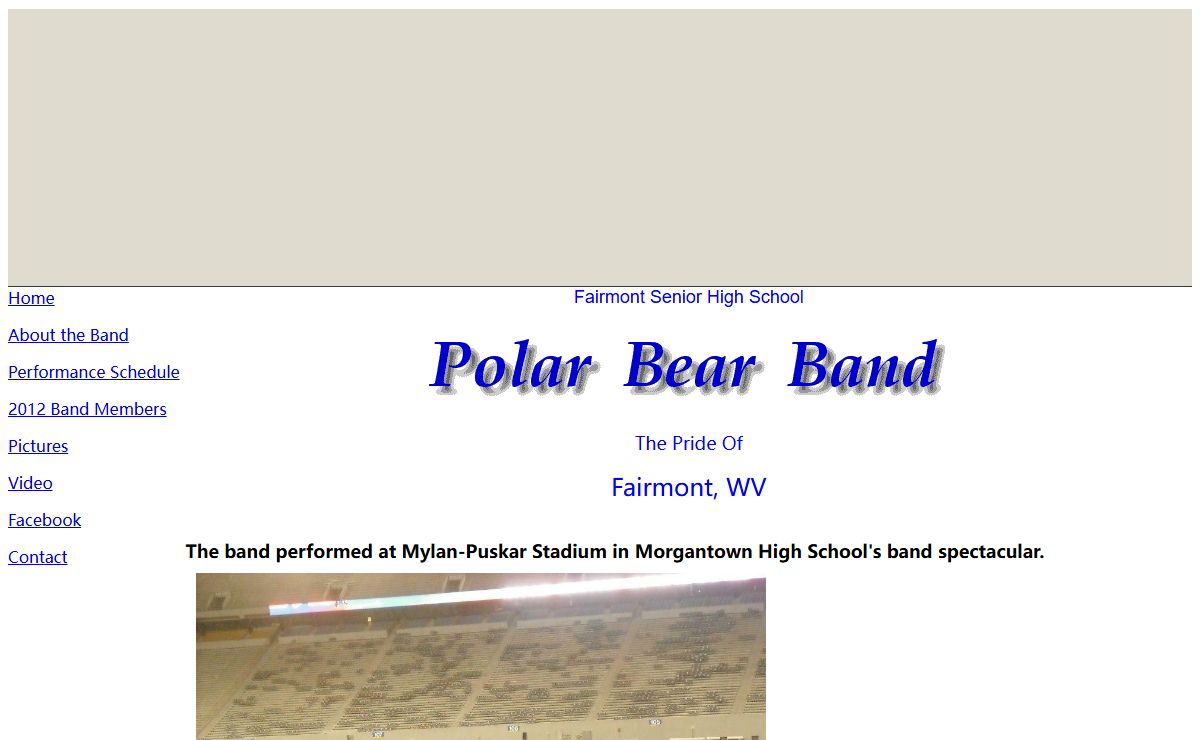 Fairmont Senior High School - Polar Bear Band