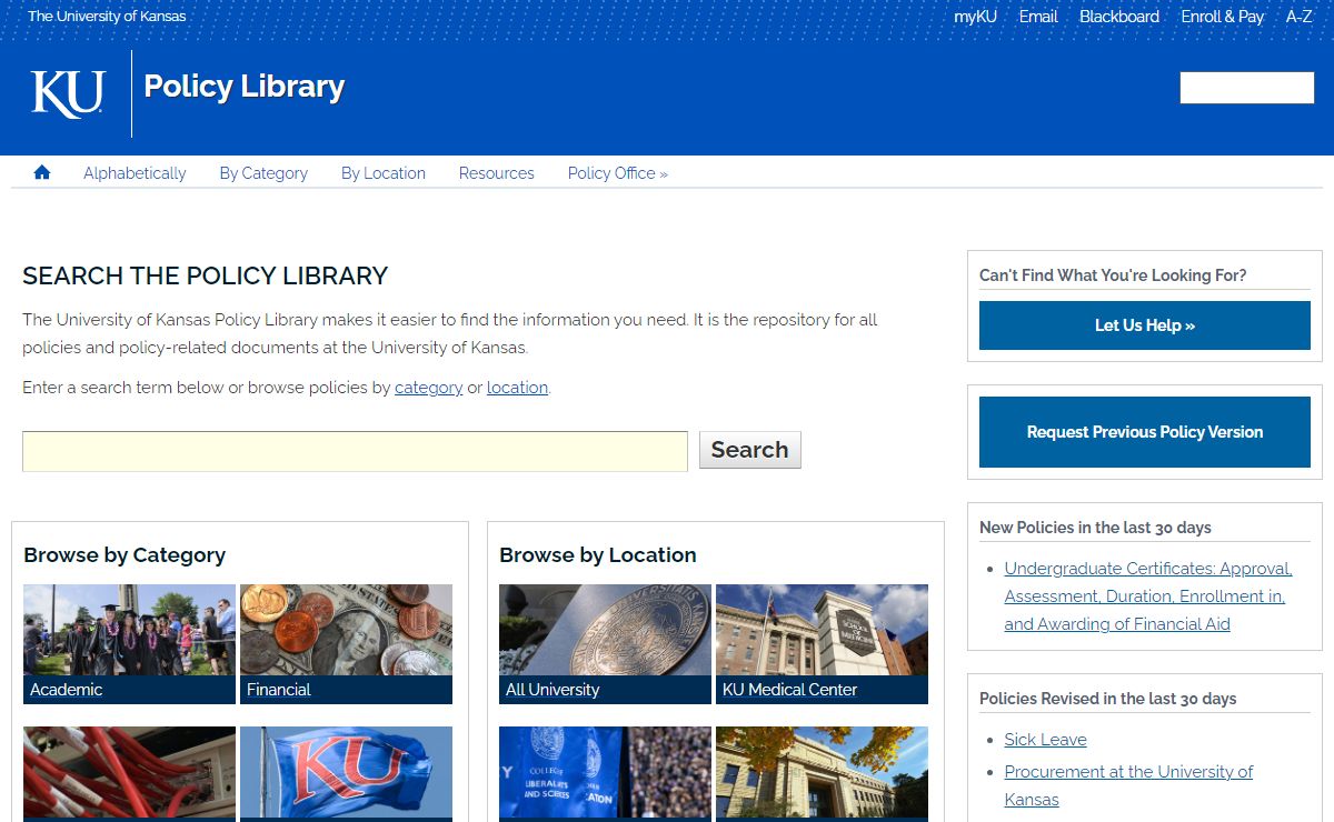 Welcome | Policy Library