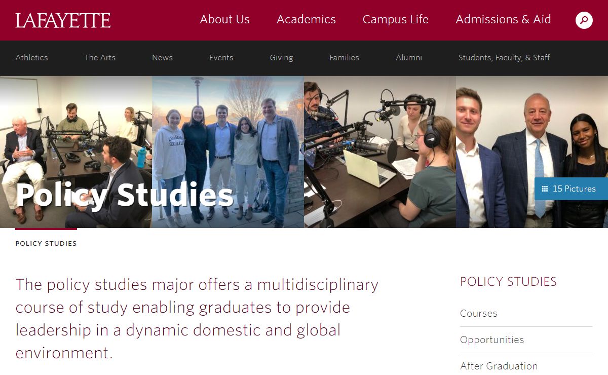 Policy Studies · Lafayette College