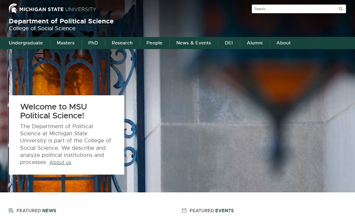Department of Political Science | Michigan State University