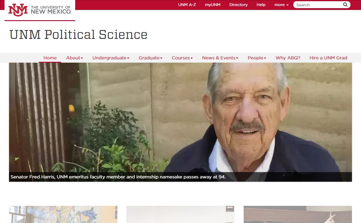 UNM Political Science | The University of New Mexico
