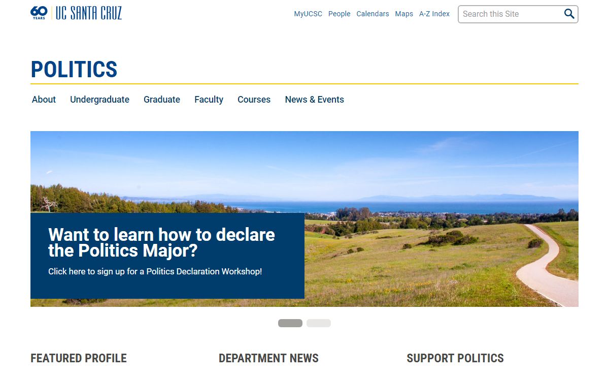 UC Santa Cruz - Politics