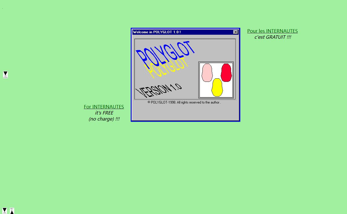 PolyGlot, logiciel d'apprentissage linguistique (gratuit) - PolyGlot, a linguistic software (free).