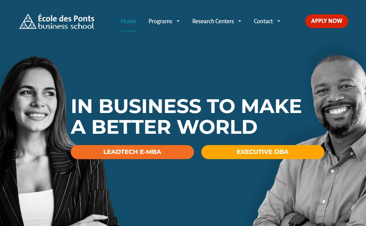 École des Ponts Business School | Innovation & Leadership in Executive Education