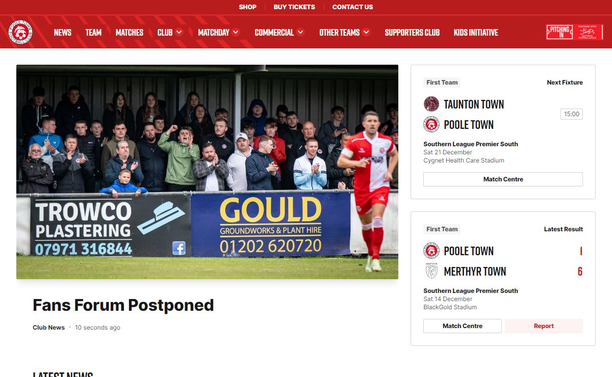 Poole Town FC – Official Website of Poole Town Football Club