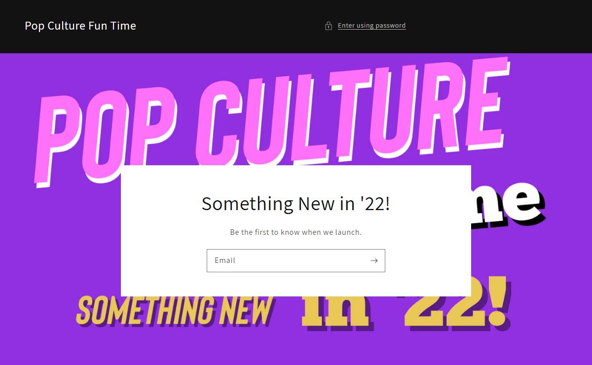 Pop Culture Fun Time