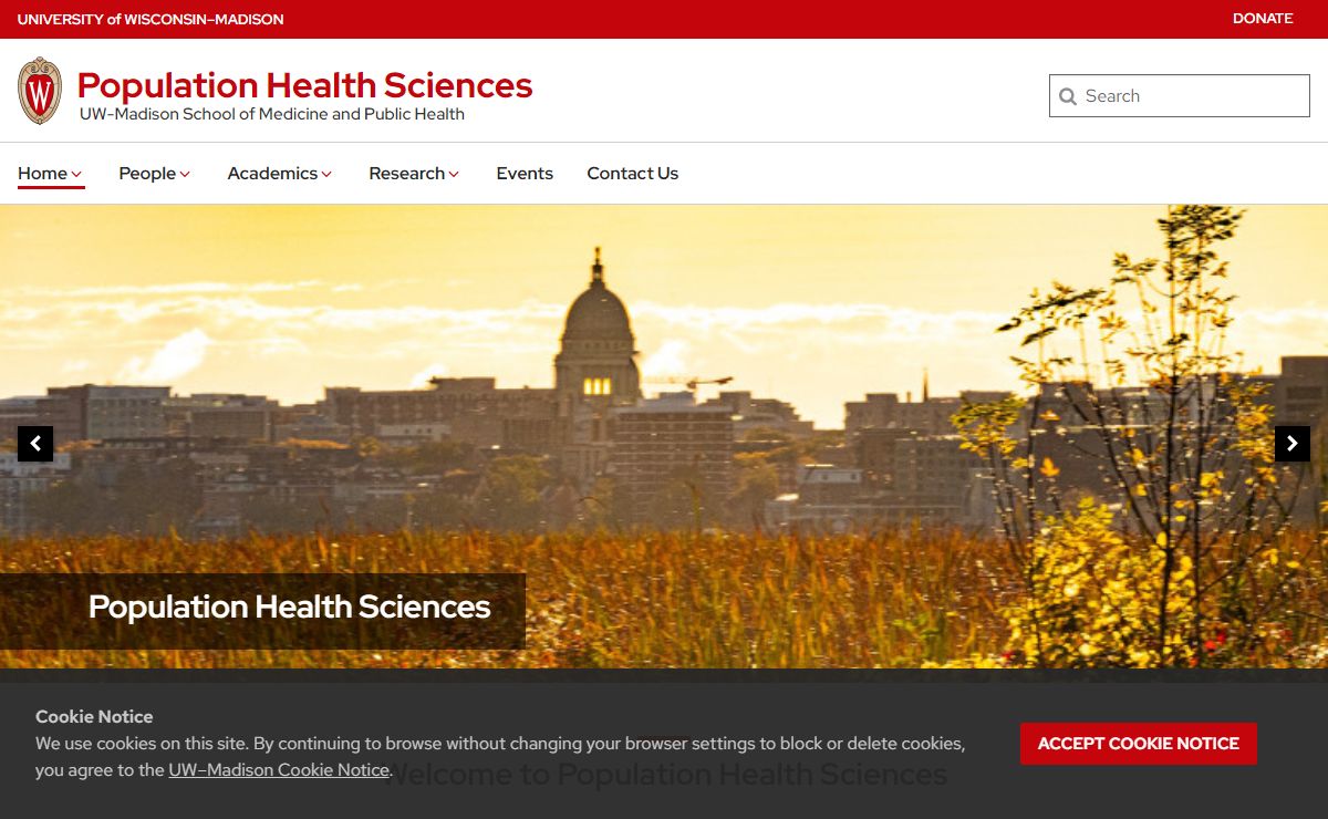 Population Health Sciences – UW-Madison School of Medicine and Public Health – UW–Madison