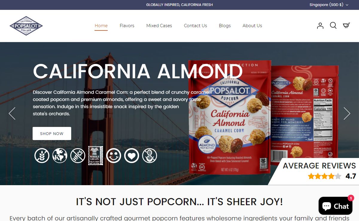 Best Air Popped Popcorn & Gourmet Popcorn Brand | Popsalot