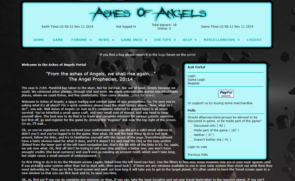 AoA Portal Homepage